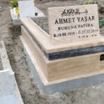 AHMET YASAR 1 - Traverten 5cm Mezar Modelleri