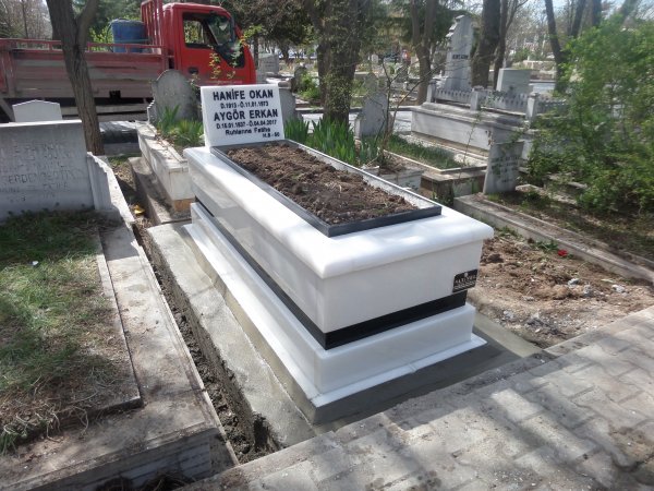 altinel mermer usak beyazi mezar modelleri ubm 09 - Ankara Mezar Fiyatı