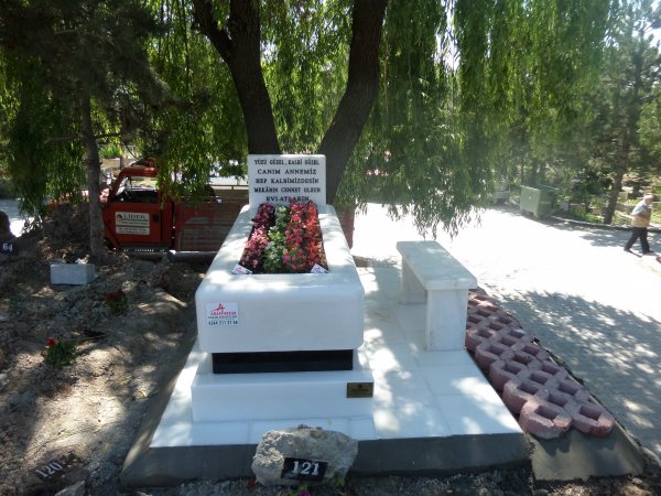 altinel mermer usak beyazi mezar modelleri ubm 20 - Ankara Mezar Bakımı